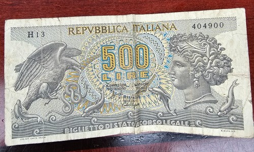 Italy 500 lire 1966 circulated - lire,