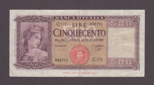 Italy 80b 6752 - , 500