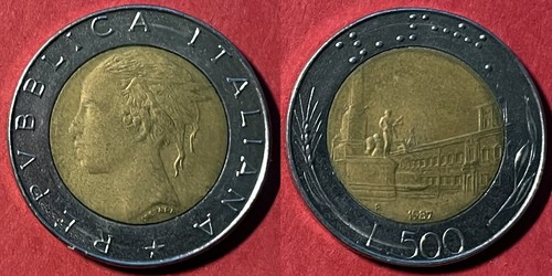 Italy 1987 500 - , sig