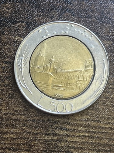 1988 italy 500 lira - 500, xf
