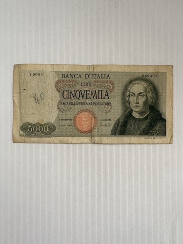 Italy 5000 lire 1964 - lire, 1964-1970