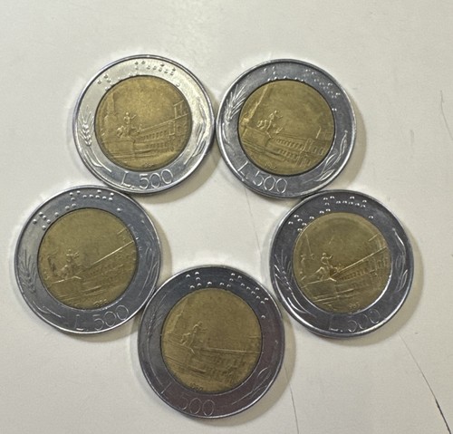 Italy 500 lire coins - coins, 85