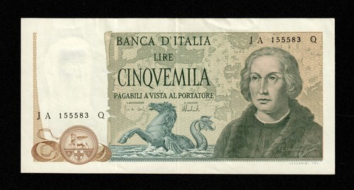 Billet italie italy 5000 - billet,