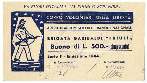 500 lire corpo volontari - 500,