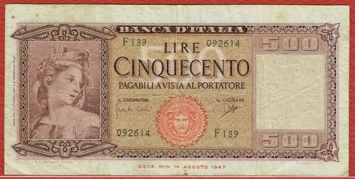 Banca italia 1961 500 - 23., 3.