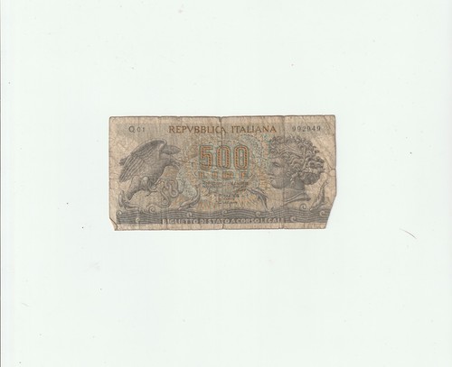 Italy 500 lire banknote - banknote, –
