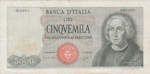 Italy italia 5000 lire - italia,