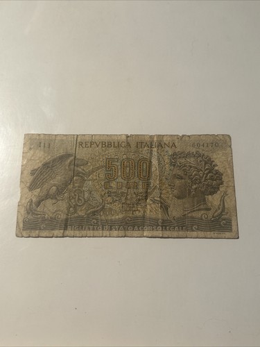 Italy 500 lire 1966 - 500, 31.3.1966