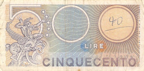 Italy 500 lire 14 - lire, 14.2.1974