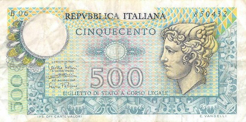 Italy 500 lire - italy, 14.2.1974