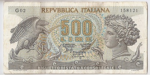 Italy 500 lire - italy, 1966