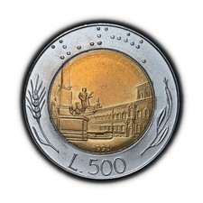 ITALIA. 1991, 500 Lire -