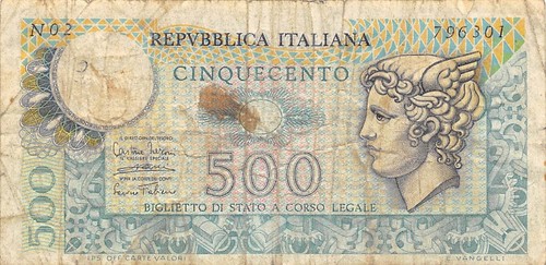 Italy 500 lire 14 2 - 500,