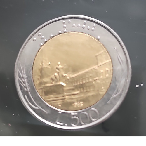 Italy 500 lire metallic - italy,